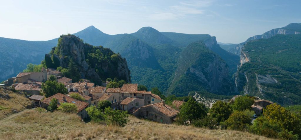 Overlooking the town of Rougon.